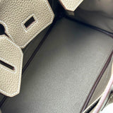 エルメス HERMES バーキン25 K刻 エトゥープ シルバー金具 トゴ レディース ハンドバッグ