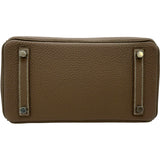 エルメス HERMES バーキン25 K刻 エトゥープ シルバー金具 トゴ レディース ハンドバッグ