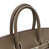 エルメス HERMES バーキン25 K刻 エトゥープ シルバー金具 トゴ レディース ハンドバッグ