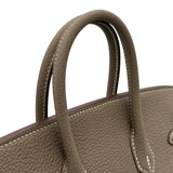 エルメス HERMES バーキン25 K刻 エトゥープ シルバー金具 トゴ レディース ハンドバッグ