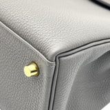 エルメス HERMES ケリー25 内縫い K刻 エタン ゴールド金具 トゴ レディース ハンドバッグ