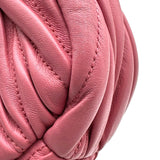ミュウミュウ miu miu ワンダーマテラッセホーボーバッグスモール 5BC125 ピンク ゴールド金具 ナッパレザー レディース ショルダーバッグ