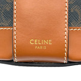 セリーヌ CELINE トリヨンフ タンブール ミディアム 195192 タン ゴールド金具 トリヨンフキャンバス/カーフ レディース ショルダーバッグ