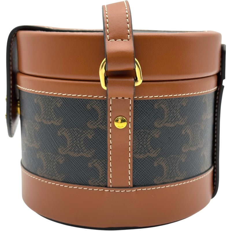 セリーヌ CELINE トリヨンフ タンブール ミディアム 195192 タン
