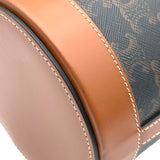 セリーヌ CELINE トリヨンフ タンブール ミディアム 195192 タン ゴールド金具 トリヨンフキャンバス/カーフ レディース ショルダーバッグ