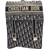 クリスチャン・ディオール Christian Dior オブリーク柄 バックパック ネイビー ジャガード レディース リュック・デイパック