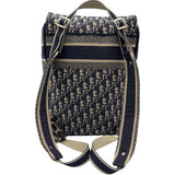 クリスチャン・ディオール Christian Dior オブリーク柄 バックパック ネイビー ジャガード レディース リュック・デイパック