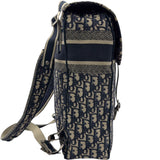 クリスチャン・ディオール Christian Dior オブリーク柄 バックパック ネイビー ジャガード レディース リュック・デイパック