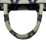 クリスチャン・ディオール Christian Dior ブックトート スモール MM1265ZZAU ネイビー/アイボリー コットン レディース トートバッグ