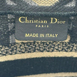 クリスチャン・ディオール Christian Dior ブックトート スモール MM1265ZZAU ネイビー/アイボリー コットン レディース トートバッグ