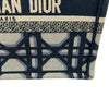 クリスチャン・ディオール Christian Dior ブックトート スモール MM1265ZZAU ネイビー/アイボリー コットン レディース トートバッグ