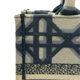 クリスチャン・ディオール Christian Dior ブックトート スモール MM1265ZZAU ネイビー/アイボリー コットン レディース トートバッグ