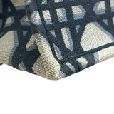 クリスチャン・ディオール Christian Dior ブックトート スモール MM1265ZZAU ネイビー/アイボリー コットン レディース トートバッグ