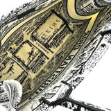 クリスチャン・ディオール Christian Dior ブックトート ミディアム M1296ZOMP ホワイト/ブラック コットン レディース トートバッグ