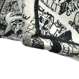 クリスチャン・ディオール Christian Dior ブックトート ミディアム M1296ZOMP ホワイト/ブラック コットン レディース トートバッグ