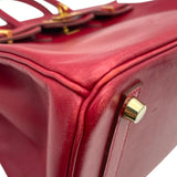 エルメス HERMES バーキン25 □R刻印 ルージュヴィフ ゴールド金具 タデラクト レディース ハンドバッグ