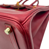 エルメス HERMES バーキン25 □R刻印 ルージュヴィフ ゴールド金具 タデラクト レディース ハンドバッグ