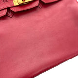 エルメス HERMES バーキン25 □R刻印 ルージュヴィフ ゴールド金具 タデラクト レディース ハンドバッグ