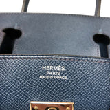 エルメス HERMES バーキン30 □L刻 ブループリュス シルバー金具 エプソン レディース ハンドバッグ