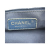 シャネル CHANEL メッシュレザー チェーントートバッグ 17番台 ブルー シルバー金具 ラムスキン レディース トートバッグ
