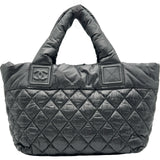シャネル CHANEL コココクーン トートPM A48610 13番台 ブラック ナイロン レディース トートバッグ