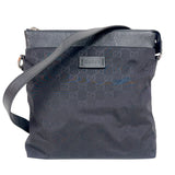 グッチ GUCCI GGナイロンショルダーバッグ 510342 ブラック　シルバー金具 GGナイロン メンズ ショルダーバッグ