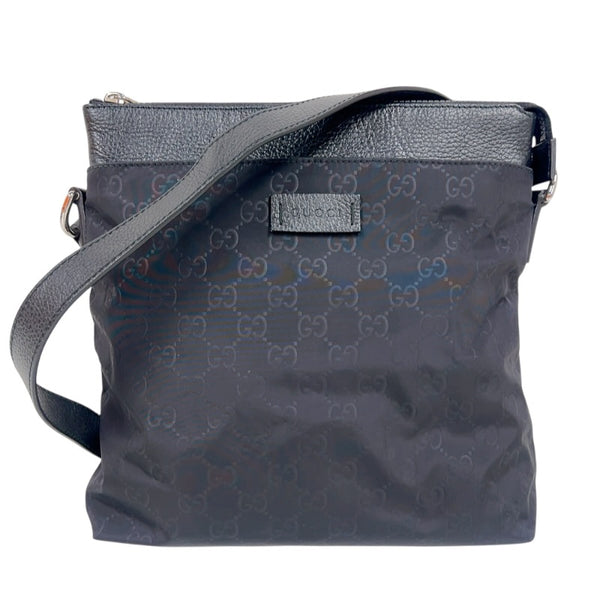 グッチ GUCCI GGナイロンショルダーバッグ 510342 ブラック シルバー