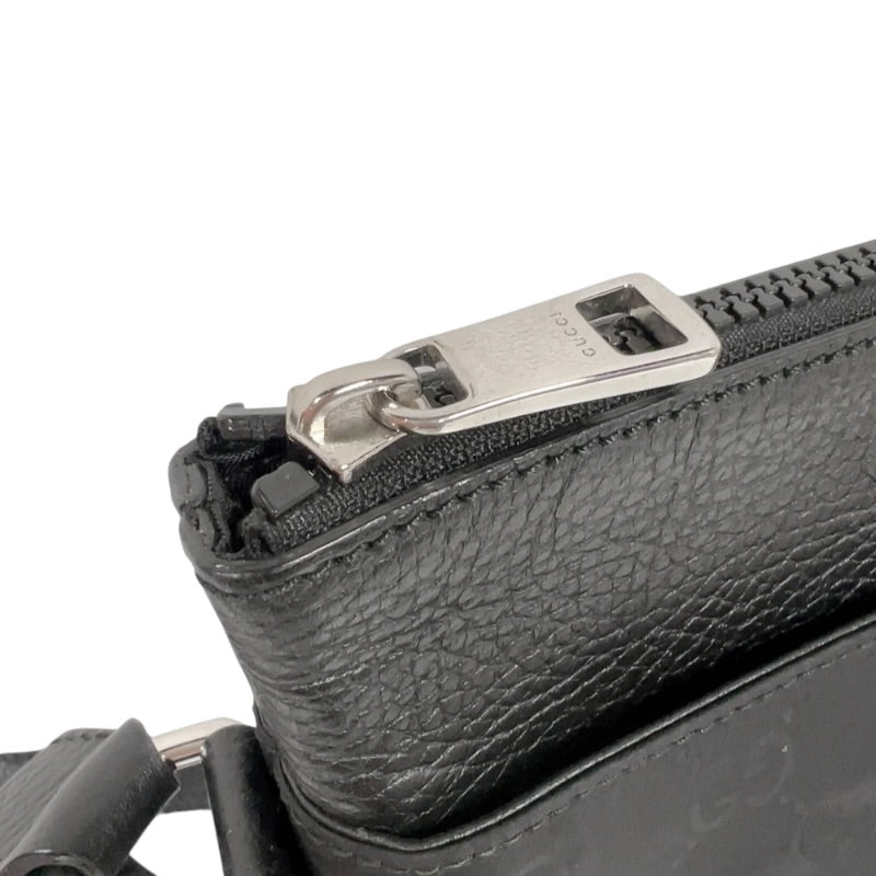 グッチ GUCCI GGナイロンショルダーバッグ 510342 ブラック シルバー