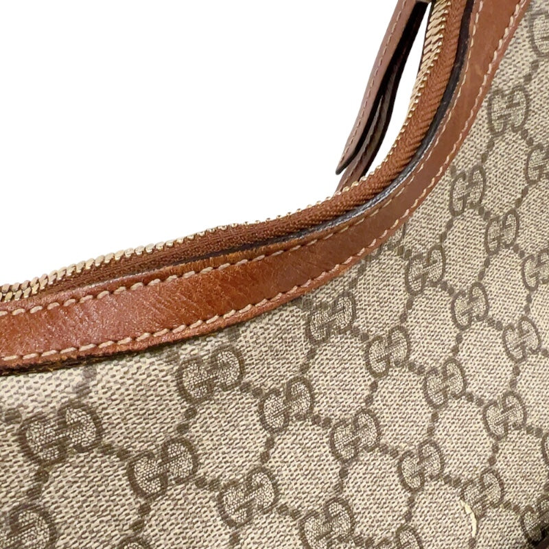 グッチ GUCCI GGスプリームホーボーバッグ 414930 ベージュ　ゴールド金具 GGスプリーム ユニセックス ショルダーバッグ グッチ GUCCI GGスプリームホーボーバッグ 414930 ベージュ ゴールド