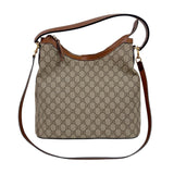 グッチ GUCCI GGスプリームホーボーバッグ 414930 ベージュ　ゴールド金具 GGスプリーム ユニセックス ショルダーバッグ