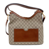 グッチ GUCCI GGスプリームホーボーバッグ 414930 ベージュ　ゴールド金具 GGスプリーム ユニセックス ショルダーバッグ
