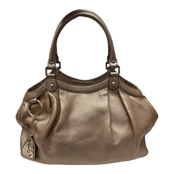グッチ GUCCI スーキーレザートートバッグ 211944 ピンクゴールド