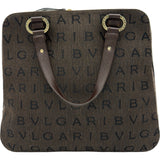 ブルガリ BVLGARI ロゴマニア ハンドバッグ ブラウン ロゴマニアキャンバス メンズ ハンドバッグ