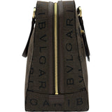 ブルガリ BVLGARI ロゴマニア ハンドバッグ ブラウン ロゴマニアキャンバス メンズ ハンドバッグ