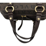 ブルガリ BVLGARI ロゴマニア ハンドバッグ ブラウン ロゴマニアキャンバス メンズ ハンドバッグ