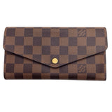 ルイ・ヴィトン LOUIS VUITTON ポルトフォイユ・サラ N63209 ダミエ PVC レディース 長財布