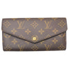 ルイ・ヴィトン LOUIS VUITTON ポルトフォイユ・サラ M60531 ブラウン PVC レディース 長財布