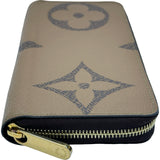 ルイ・ヴィトン LOUIS VUITTON ジッピー・ウォレット M69353 ブラウン モノグラム・ジャイアント・リバース レディース 長財布
