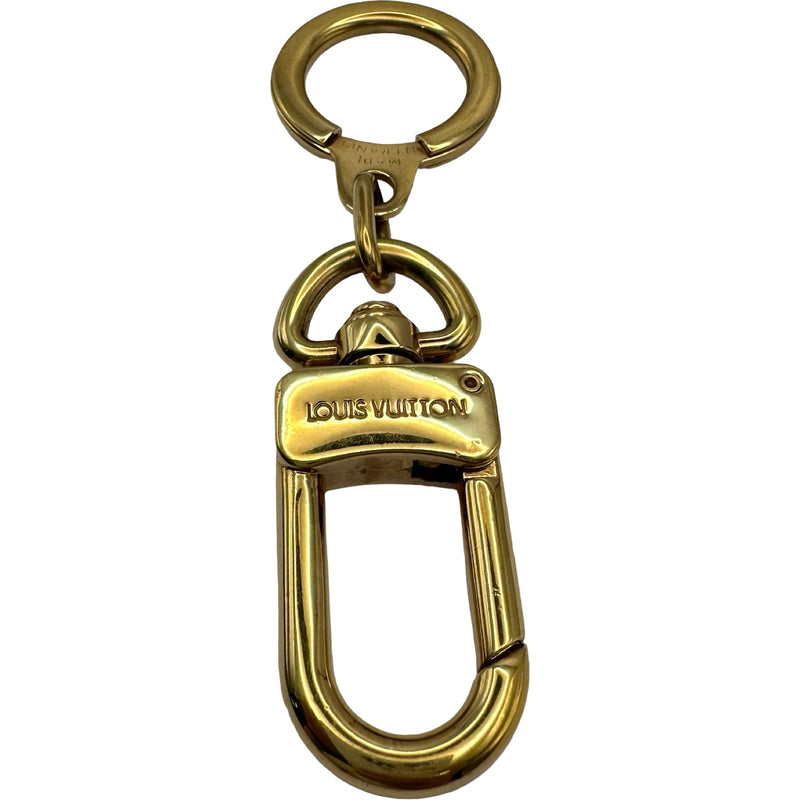 ねねルイヴィトン キーホルダー ゴールド金具 正規品 フランス製 ルイ・ヴィトン LOUIS VUITTON アノクレ キーリング M62694 ゴールド