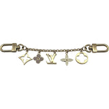 ルイ・ヴィトン LOUIS VUITTON バッグチャーム チェーン・フルールドゥ モノグラム ゴールド メタル アクセサリー