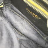 シャネル CHANEL ダイアナ23 28番台 ブラック ゴールド金具 ラム レディース ショルダーバッグ