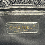 シャネル CHANEL GSTチェーントートバッグ A50995 14番台 ブラック ゴールド金具 キャビア レディース トートバッグ