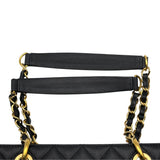 シャネル CHANEL GSTチェーントートバッグ A50995 14番台 ブラック ゴールド金具 キャビア レディース トートバッグ