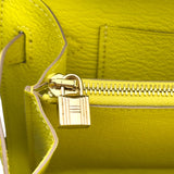 エルメス HERMES ケリートゥーゴー Y刻 ライム シルバー金具 シェーブル レディース ショルダーバッグ