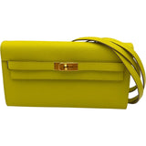 エルメス HERMES ケリートゥーゴー Y刻 ライム シルバー金具 シェーブル レディース ショルダーバッグ