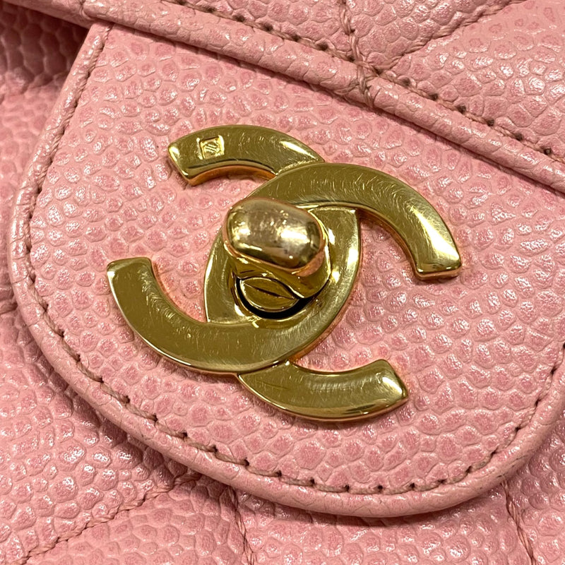 シャネル CHANEL マトラッセ25 A01112 ピンク ゴールド金具 キャビア