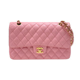 シャネル CHANEL マトラッセ25 A01112 ピンク ゴールド金具 キャビアスキン レディース ショルダーバッグ