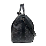 ルイ・ヴィトン LOUIS VUITTON キーポル・バンドリエール45 M40569 ブラック　シルバー金具 モノグラム・エクリプス メンズ ボストンバッグ