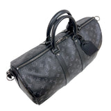 ルイ・ヴィトン LOUIS VUITTON キーポル・バンドリエール45 M40569 ブラック　シルバー金具 モノグラム・エクリプス メンズ ボストンバッグ