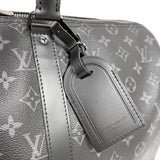 ルイ・ヴィトン LOUIS VUITTON キーポル・バンドリエール45 M40569 ブラック　シルバー金具 モノグラム・エクリプス メンズ ボストンバッグ